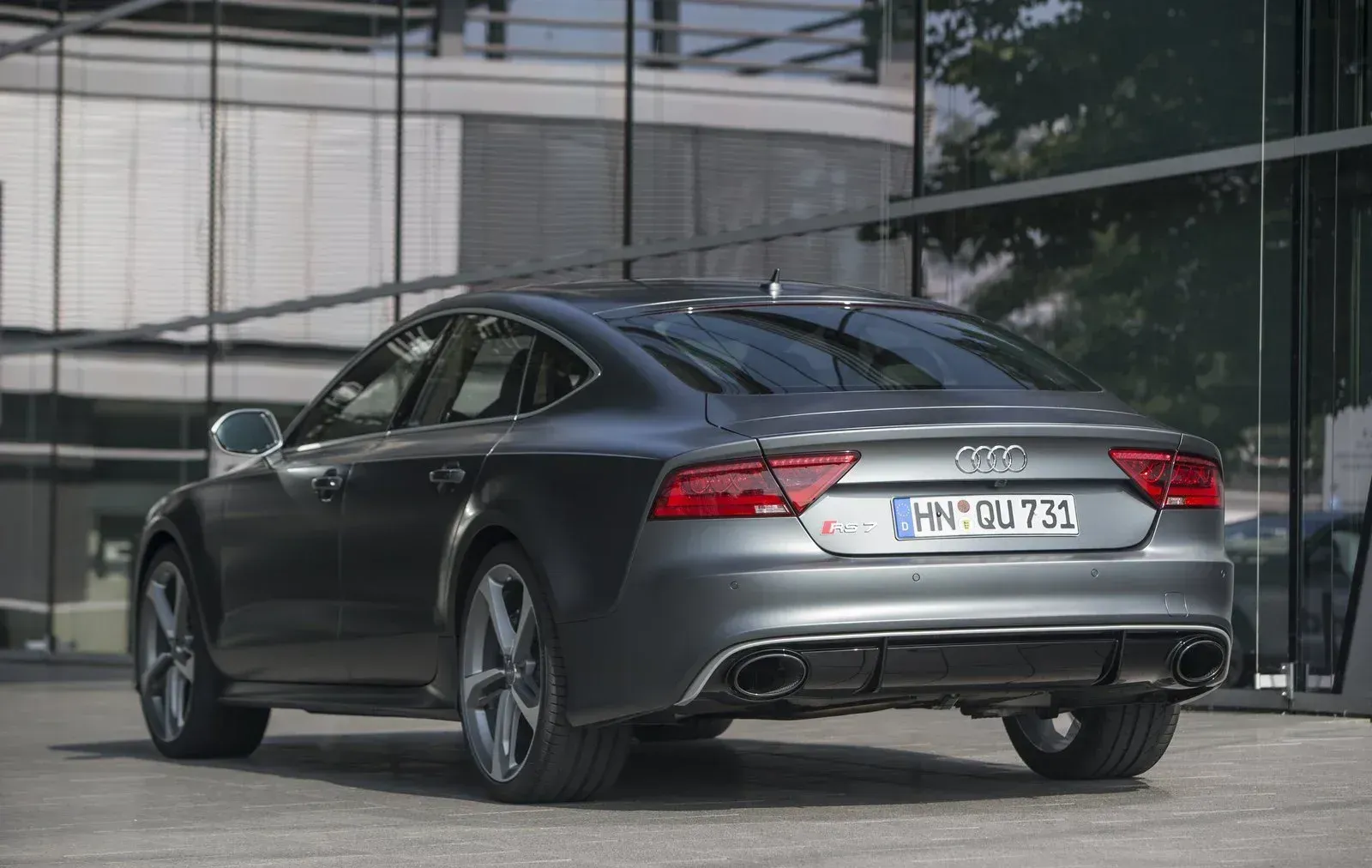 Parte Trasera Audi RS7 2014 Gris