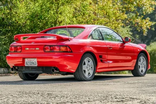 Parte Trasera Toyota MR2 Turbo 1995 Rojo