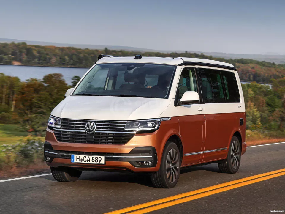 Volkswagen California Blanco con Naranja