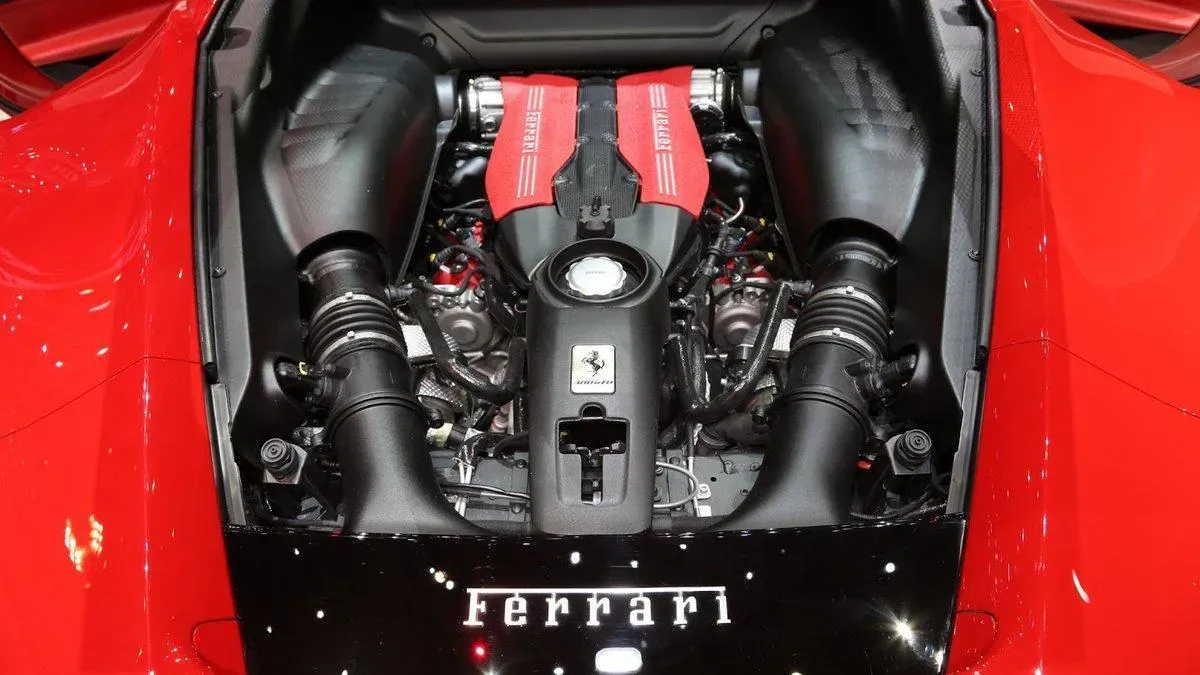 Motor V8 Ferrari 488 Pista