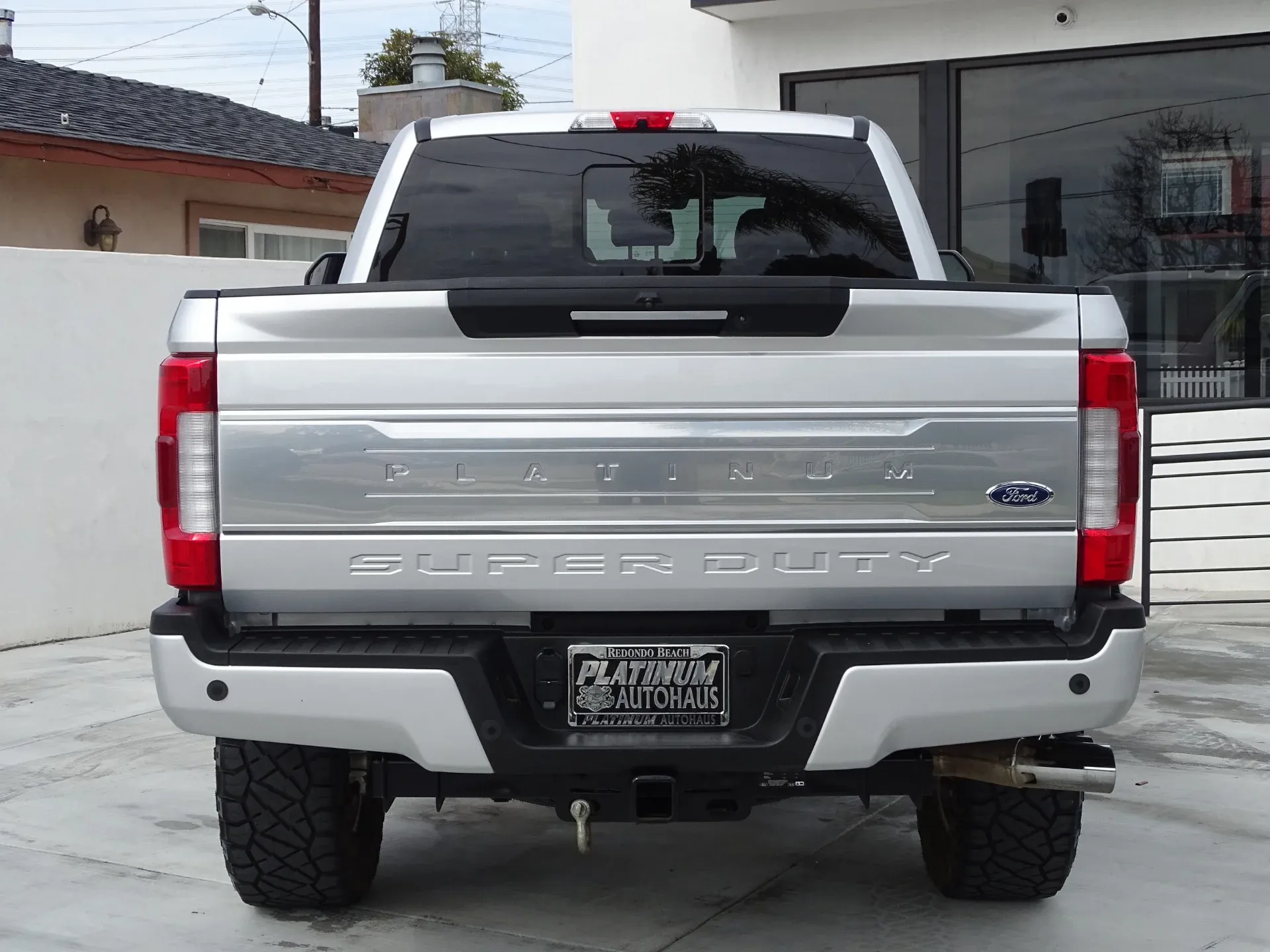 Parte Trasera Ford F-250 Platinum Super Duty 2017 Blanco