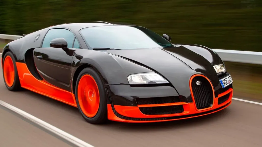 Bugatti Veyron Negro y Naranja