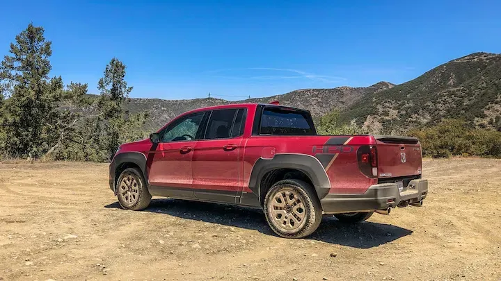 Lateral Honda Ridgeline 2021 Rojo