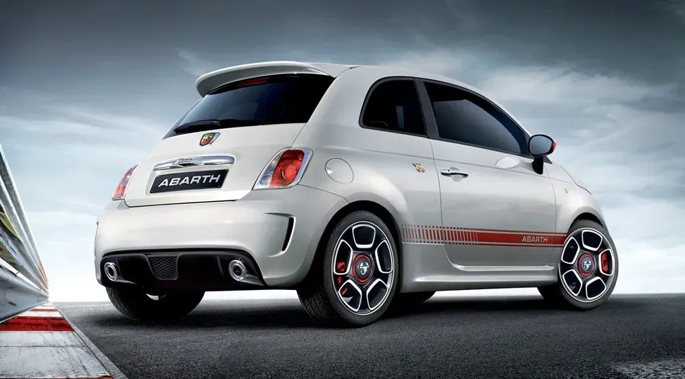 Parte Trasera Fiat 500 Abarth 2008 Blanco