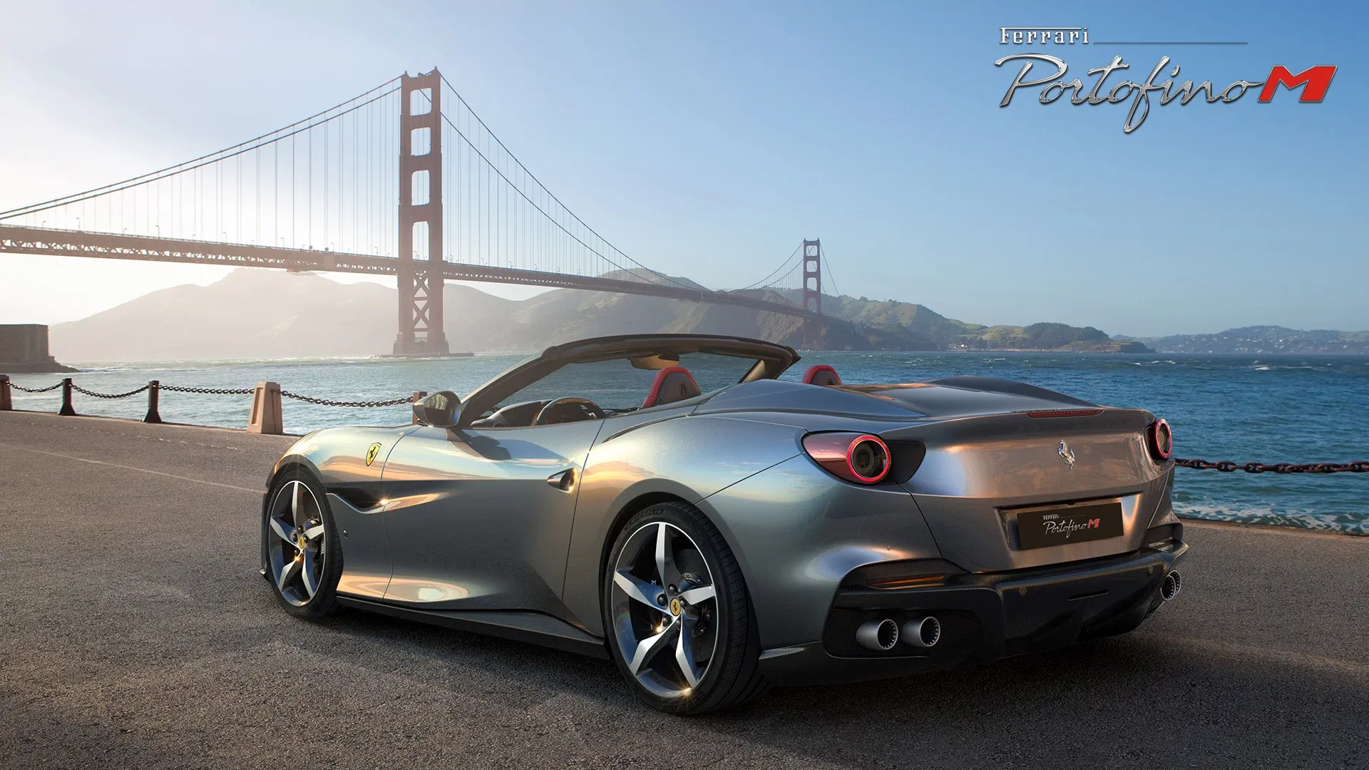 Parte Trasera Ferrari Portofino Plateado