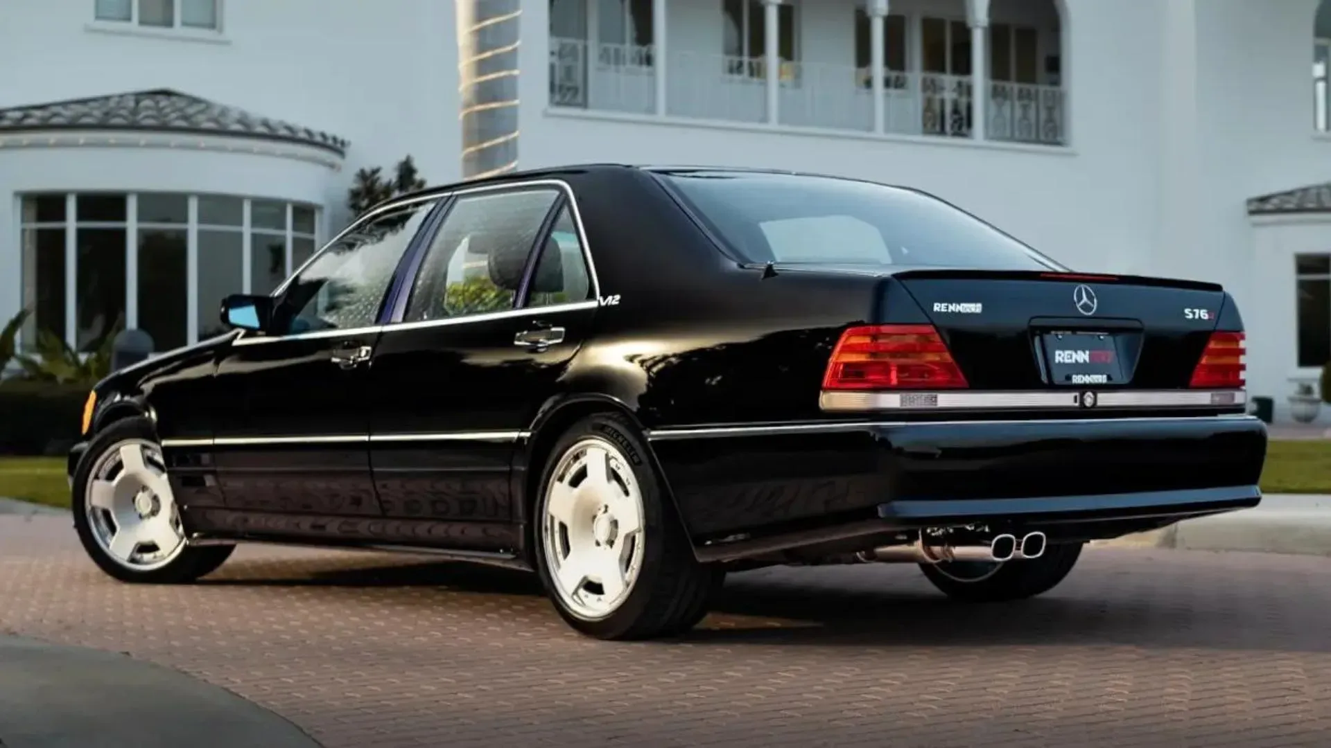 Parte Trasera Mercedes-Benz S-Class W140 1991 Negro