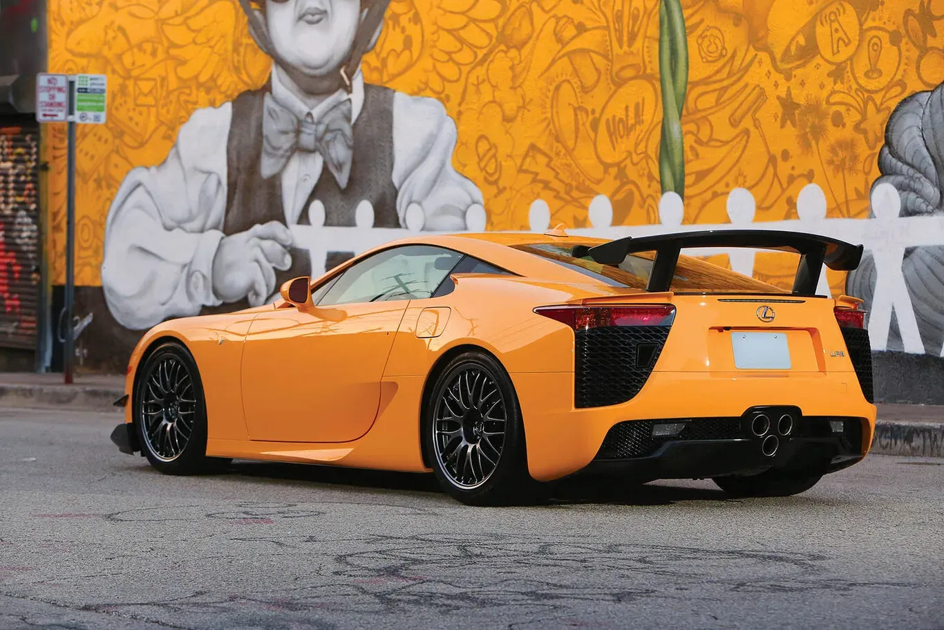 Parte Trasera Lexus LFA 2011 Naranja