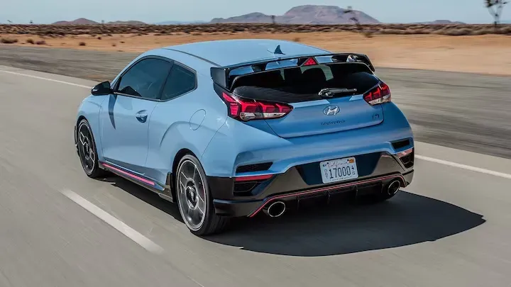 Parte Trasera Hyundai Veloster N 2019 Azul