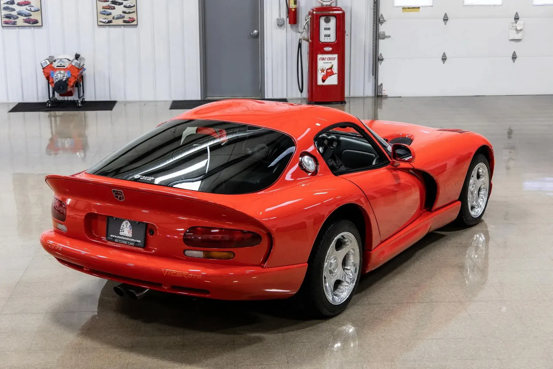 Parte Trasera Dodge Viper 1997 Rojo