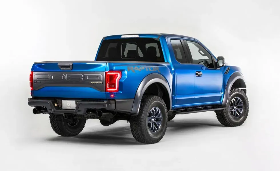 Parte Trasera Ford F-150 Raptor 2017 Azul