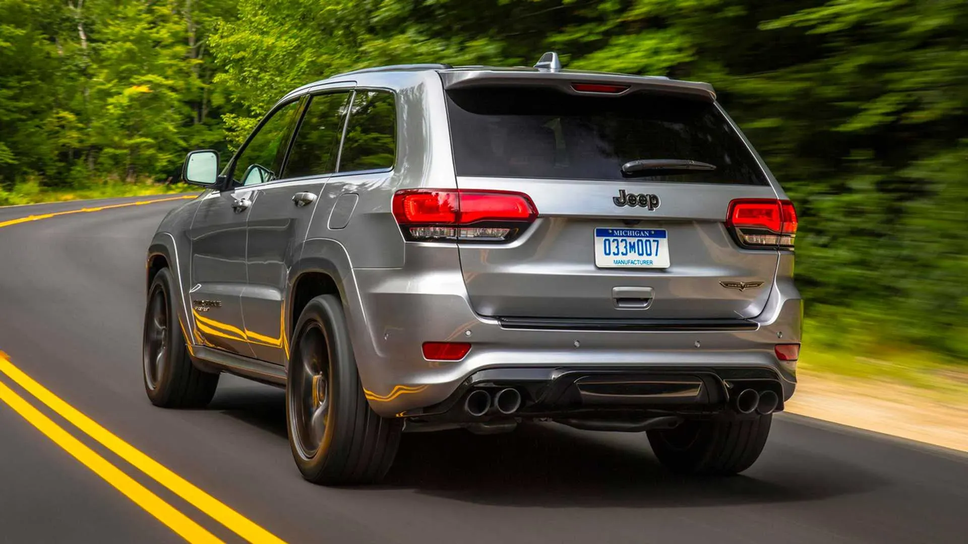 Parte Trasera Jeep Grand Cherokee Trackhawk 2018 Plateado