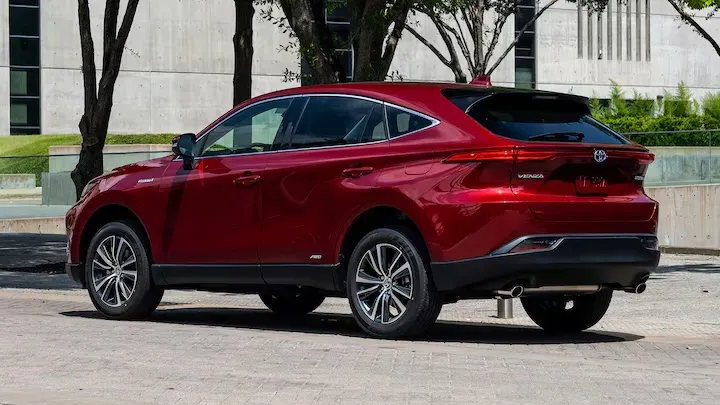 Parte Trasera Toyota Venza 2021 Rojo