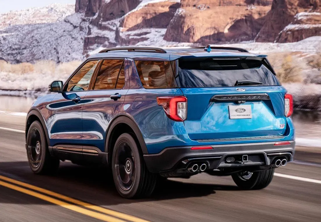 Parte Trasera Ford Explorer ST 2020 Azul