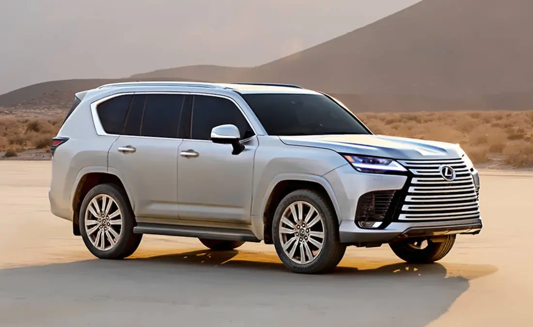 Lateral Lexus LX 600 2022 Plateado