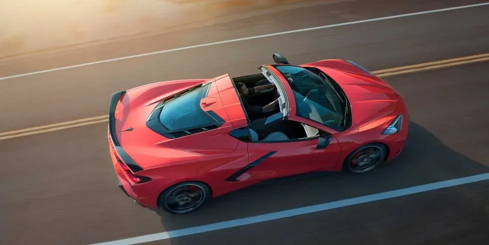 Parte Superior Chevrolet Corvette C8 2020 Rojo