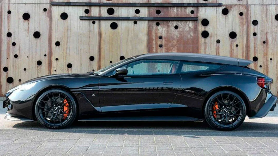 Lateral Aston Martin Vanquish Zagato Shooting Brake 2017 Negro