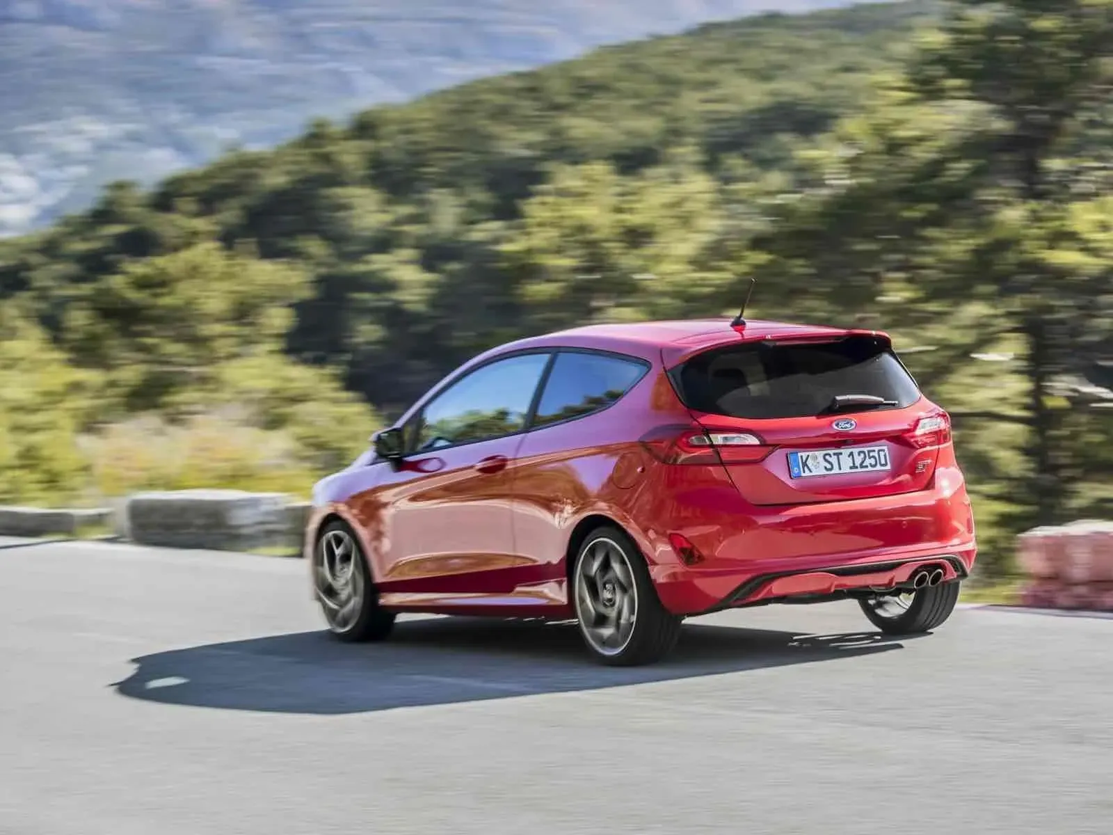 Parte Trasera Fiesta ST 2018 Rojo