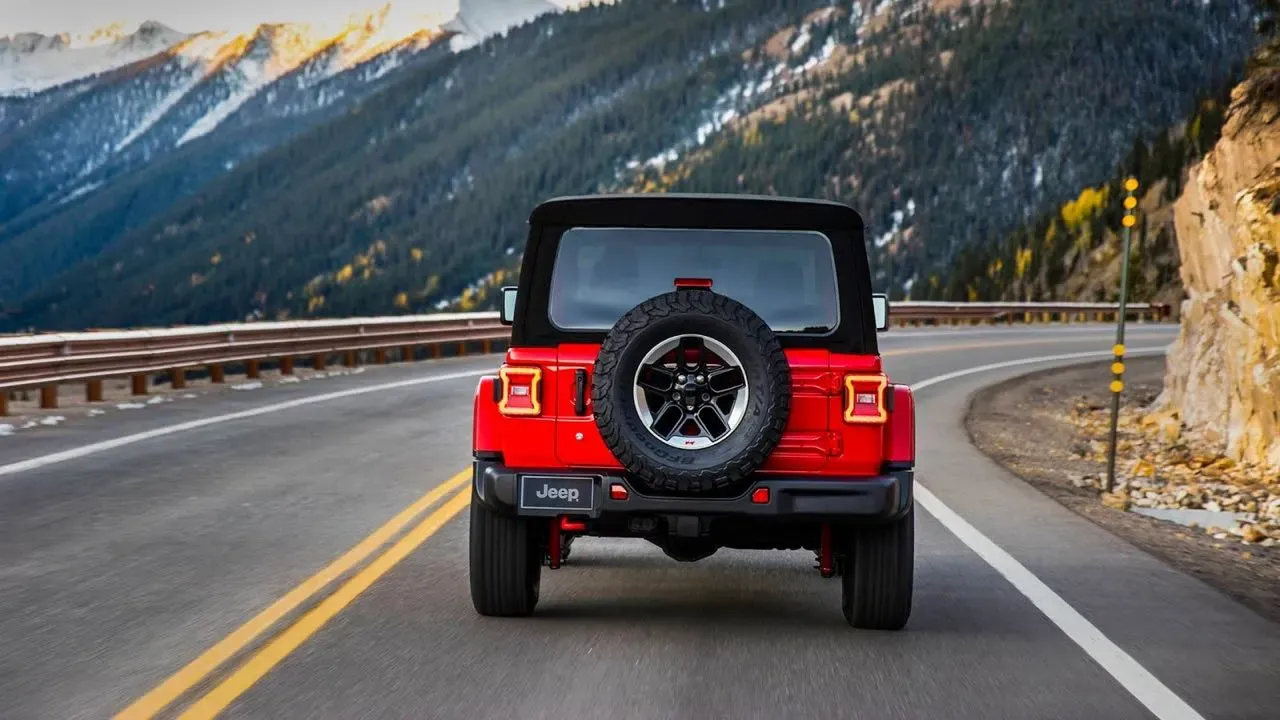 Parte Trasera Jeep Wrangler 2018 Rojo