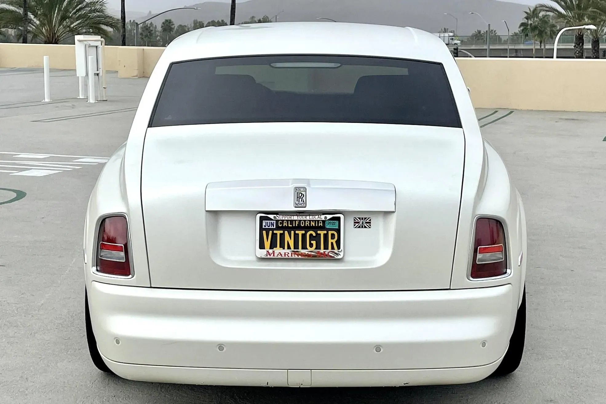 Parte Trasera Rolls-Royce Phantom 2004 Blanco