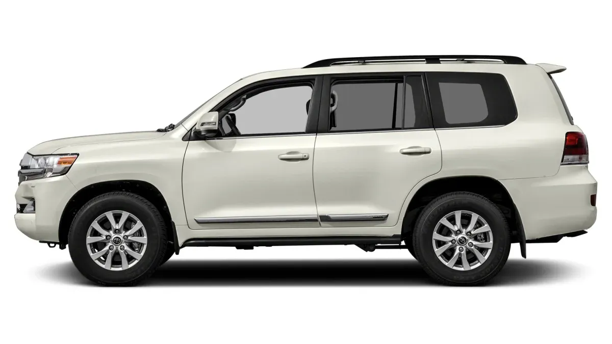 Exterior lateral del Toyota Land Cruiser 2018 color blanco