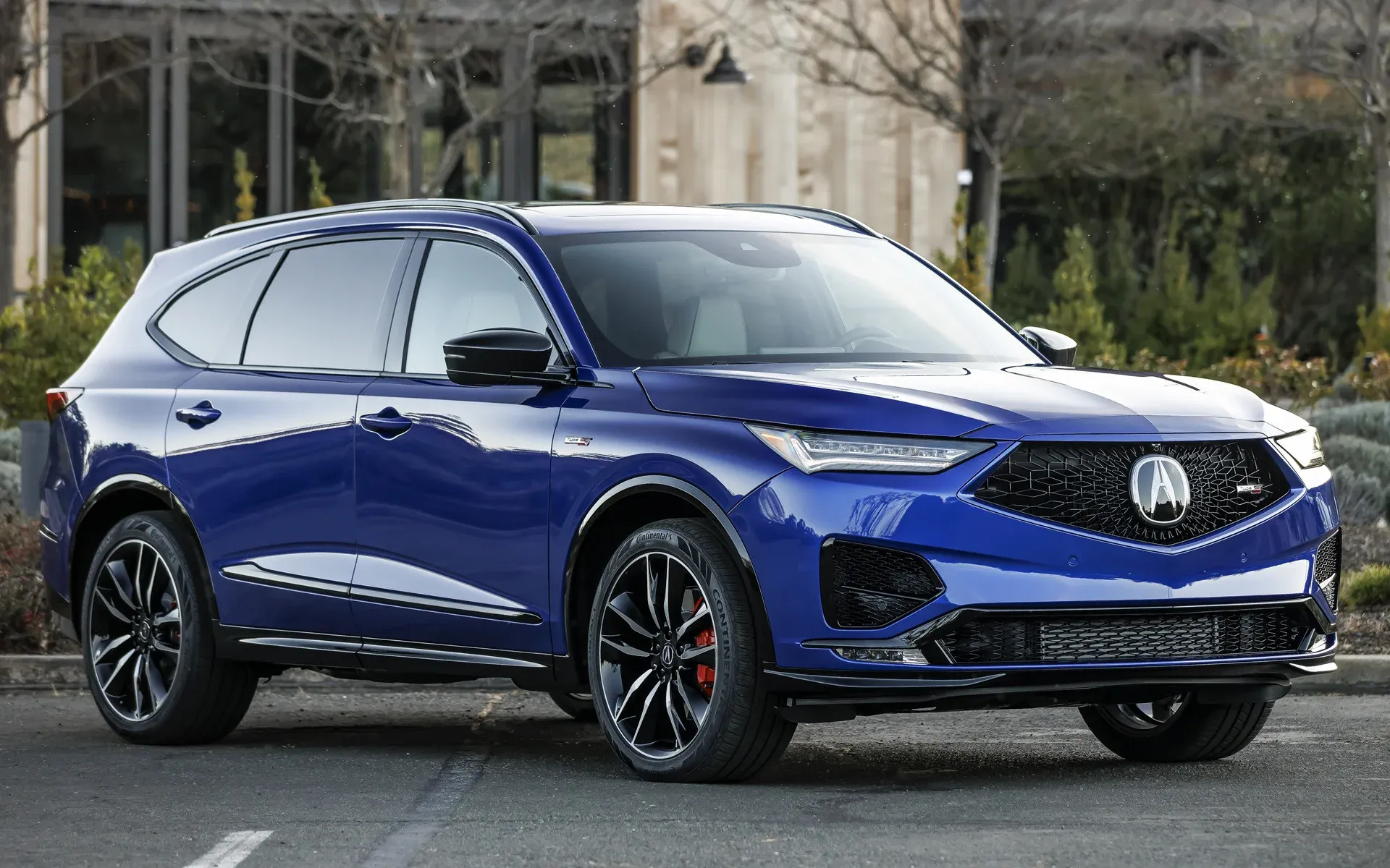 Lateral Acura MDX Type S 2022 Azul