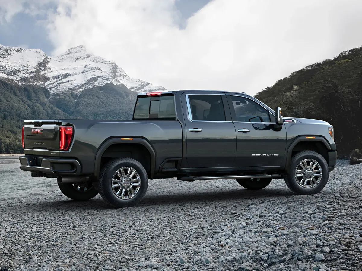 Lateral GMC Sierra HD Denali 2020 Gris