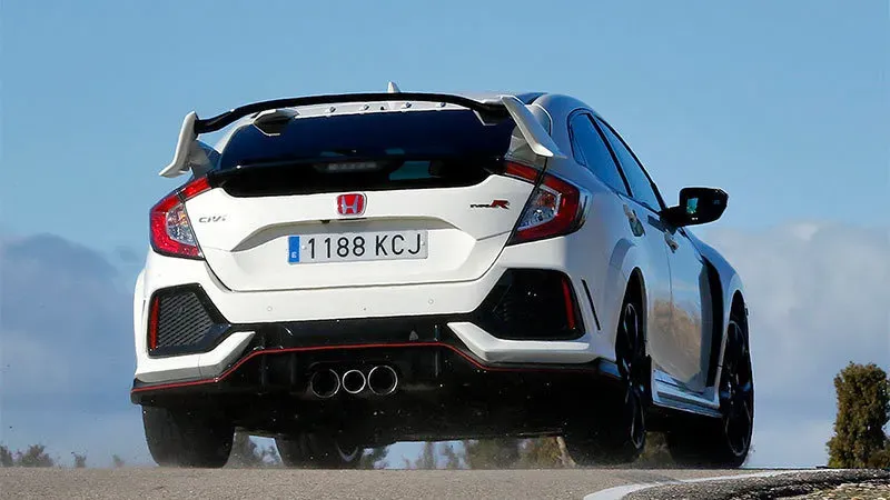 Parte Trasera Honda Civic Type R 2017 Blanco