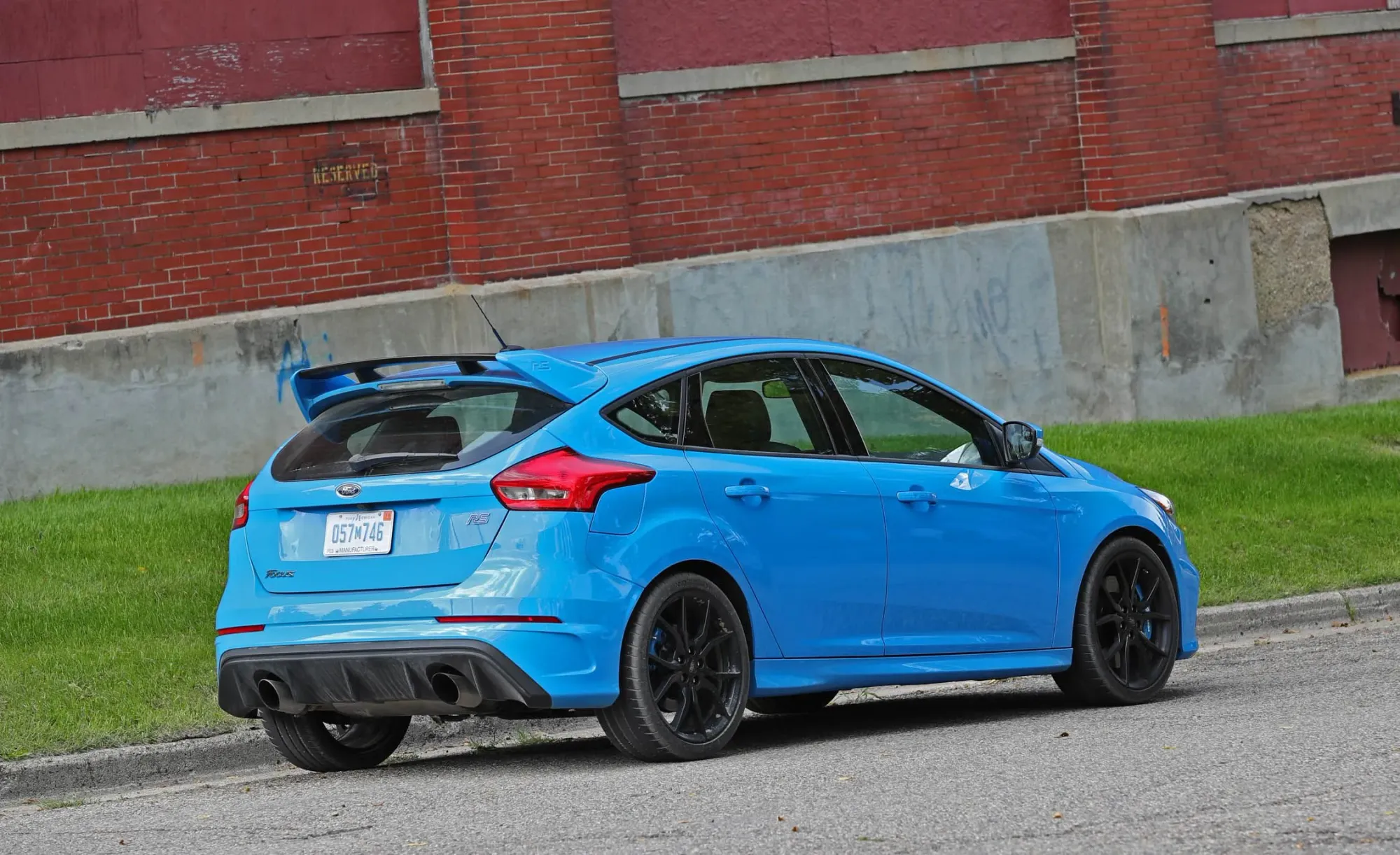 Parte Trasera Ford Focus RS Azul