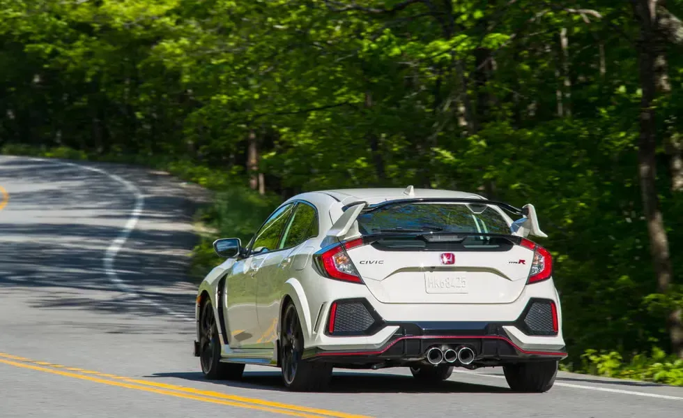 Parte Trasera Honda Civic Type R 2017 Blanco