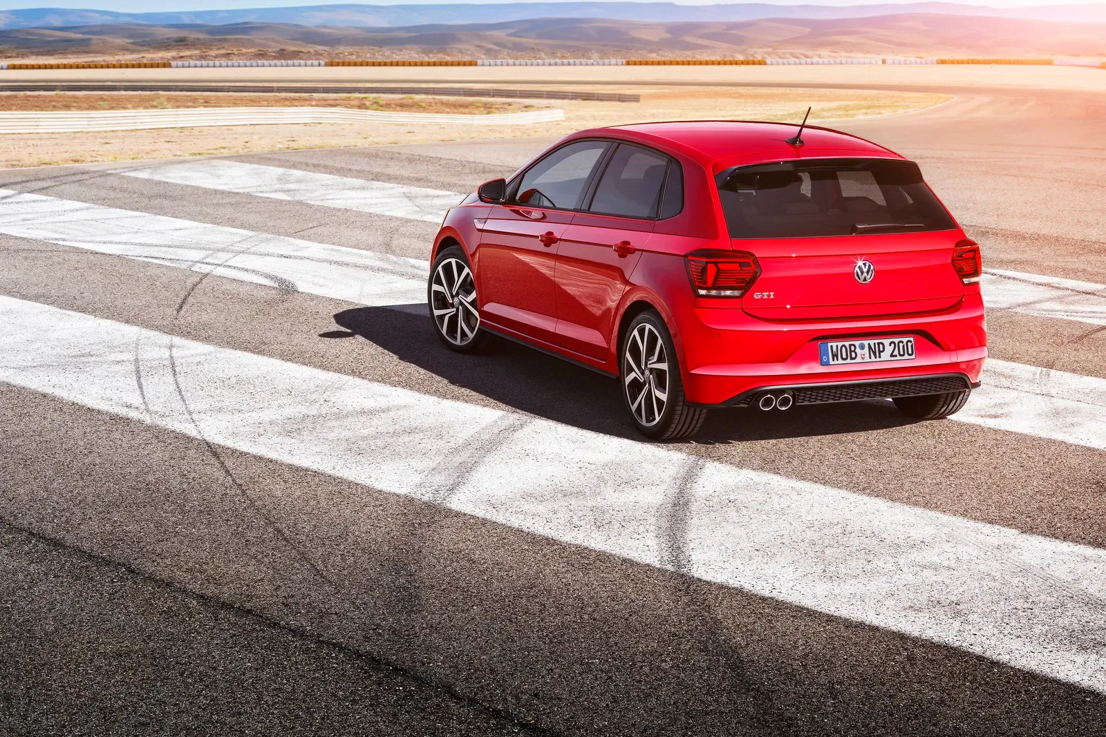 Parte Trasera Volkswagen Polo GTI 2018 Rojo