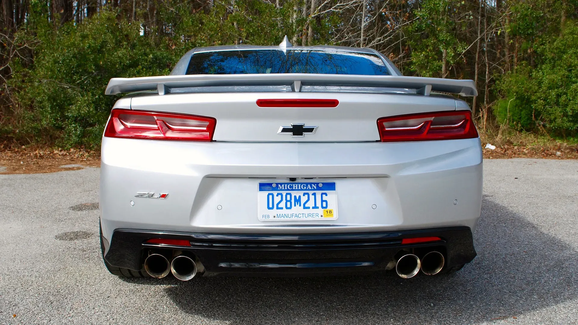 Parte Trasera Chevy Camaro ZL1 2017 Plateado