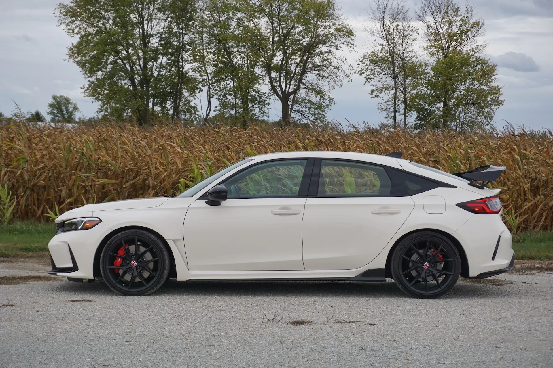 Lateral Honda Civic Type R 2023 Blanco