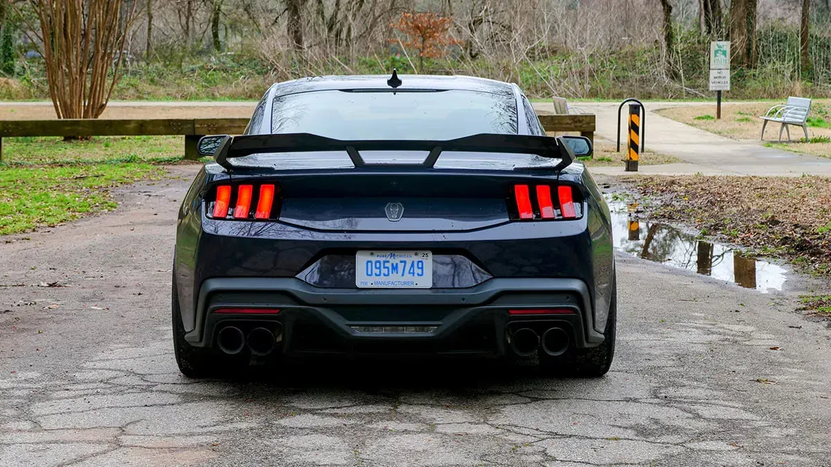 Parte Trasera Ford Mustang Dark Horse 2024 Azul