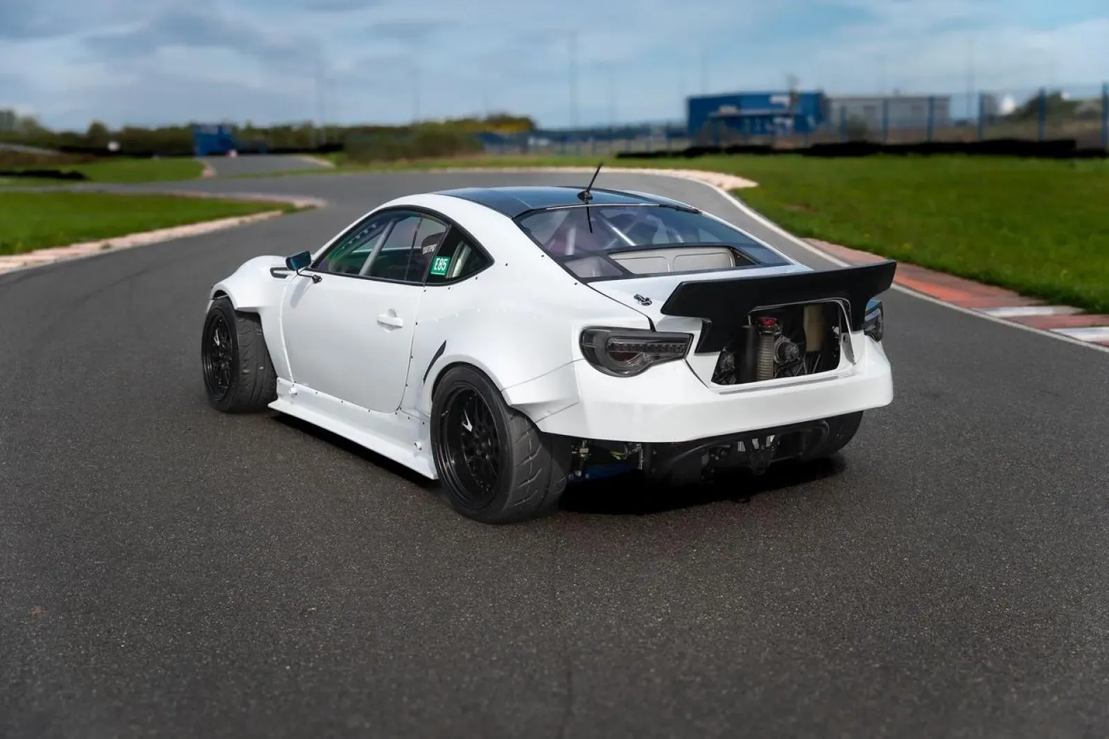 Parte Trasera Subaru BRZ Drifting Blanco