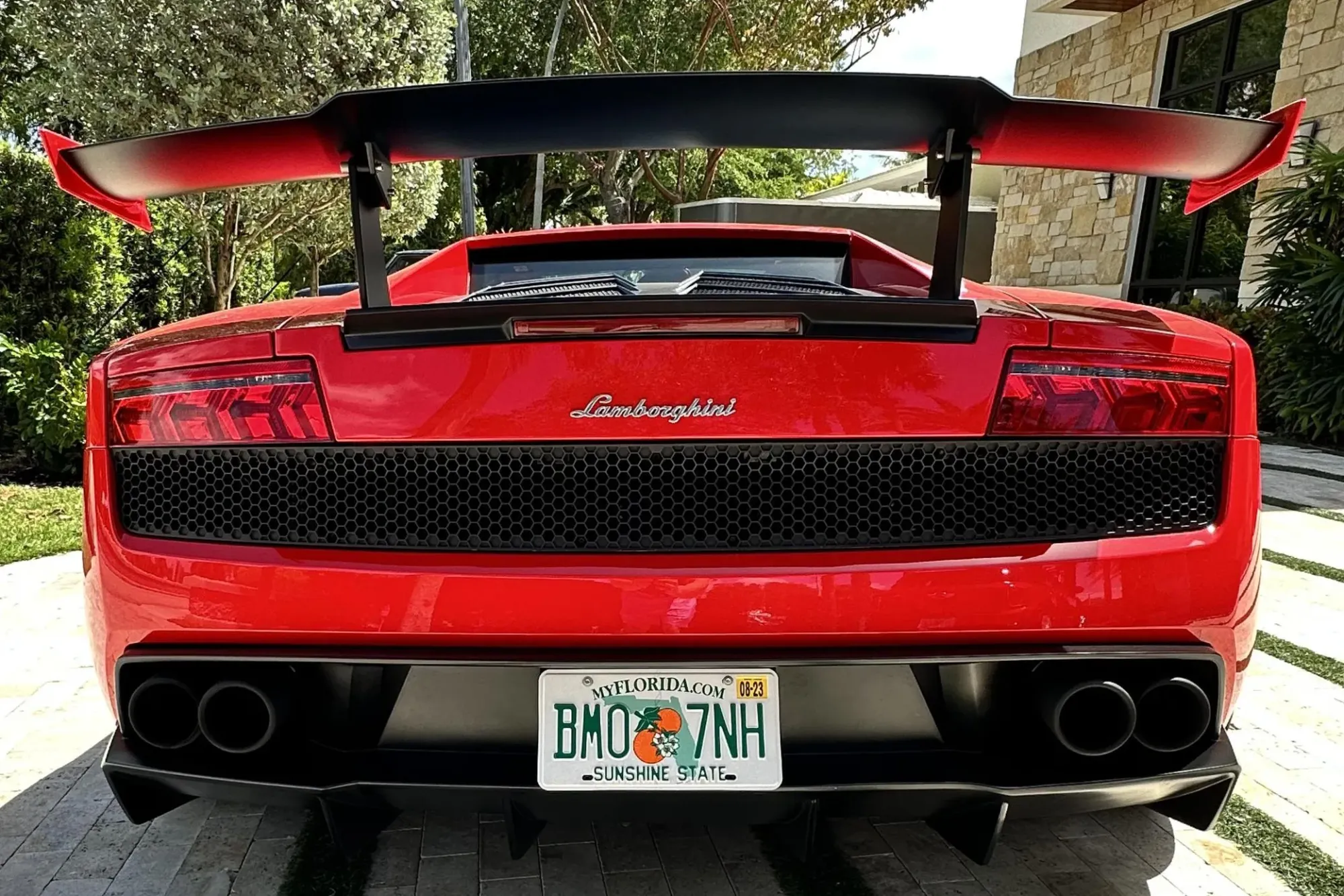 Parte Trasera Lamborghini Gallardo Super Trofeo Stradale 2012 Rojo