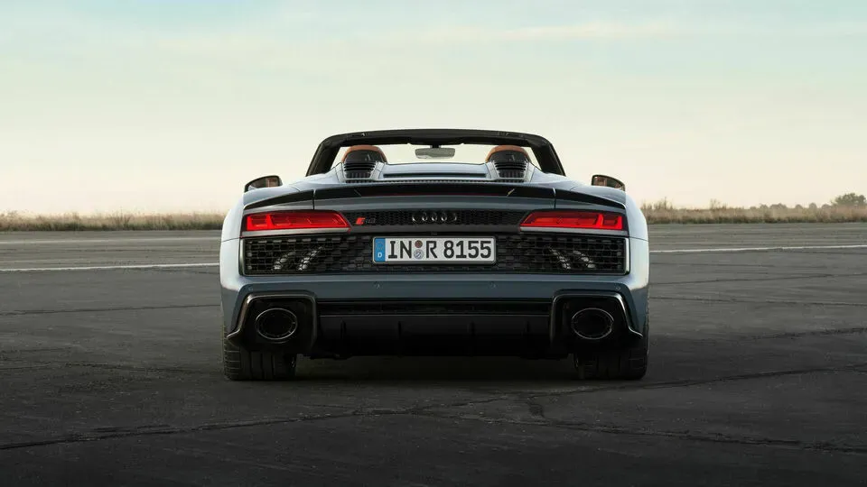 Parte Trasera Audi R8 V10 Spyder Gris