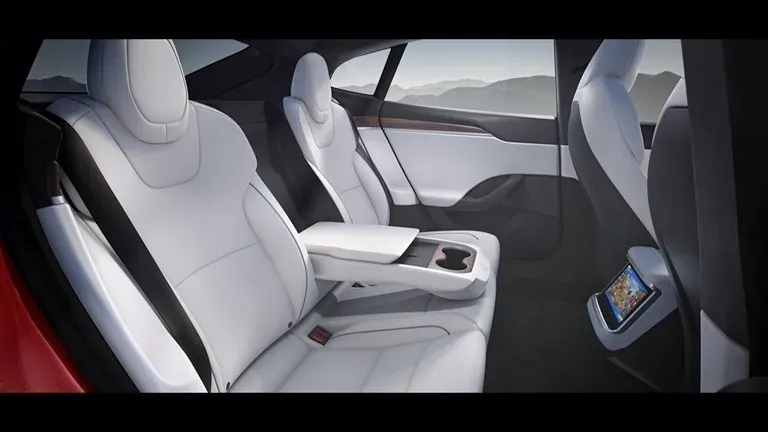 Parte Trasera Interior Asientos Tesla Model S Plaid 2023