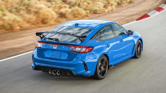 Parte Trasera Honda Civic Type R 2023 Azul