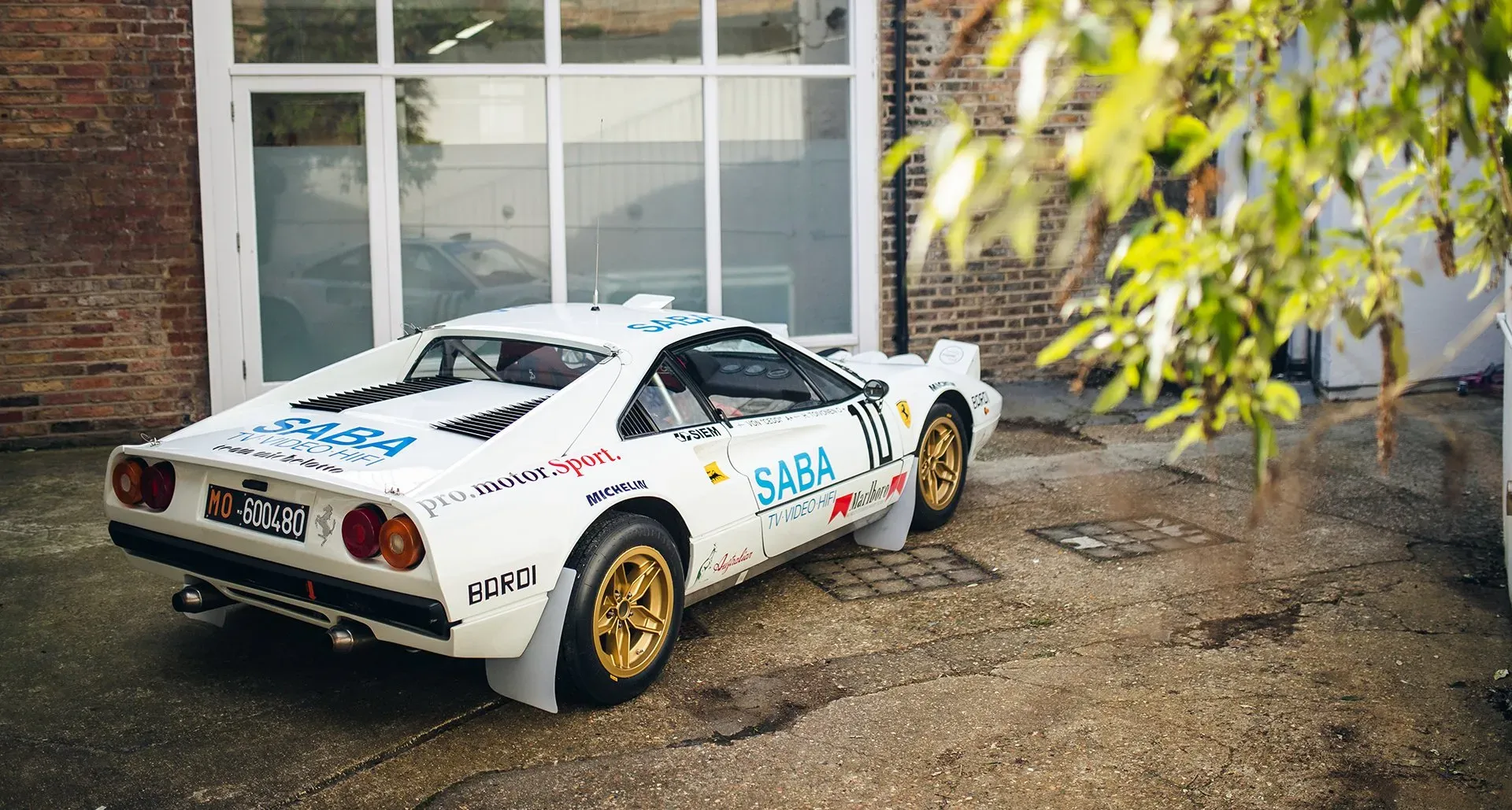 Parte Trasera Ferrari 308 Group B Blanco