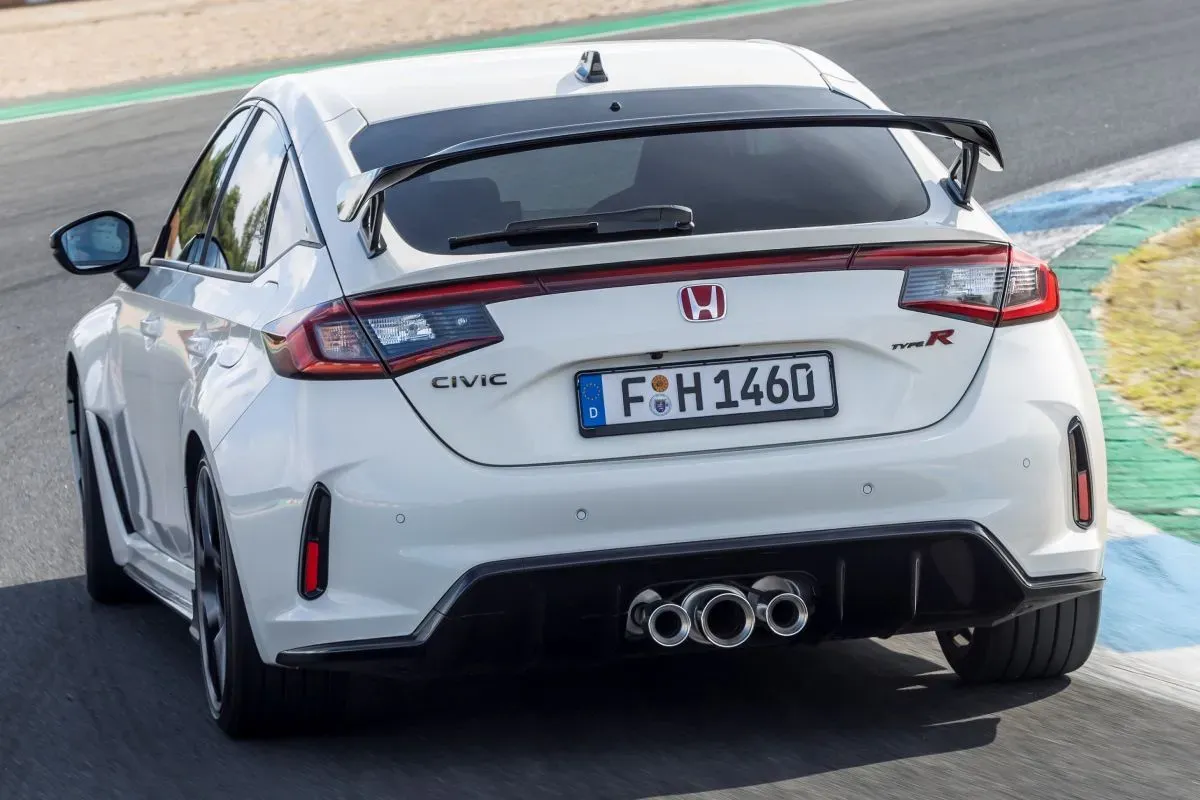 Parte Trasera Honda Civic Type R 2023 Blanco