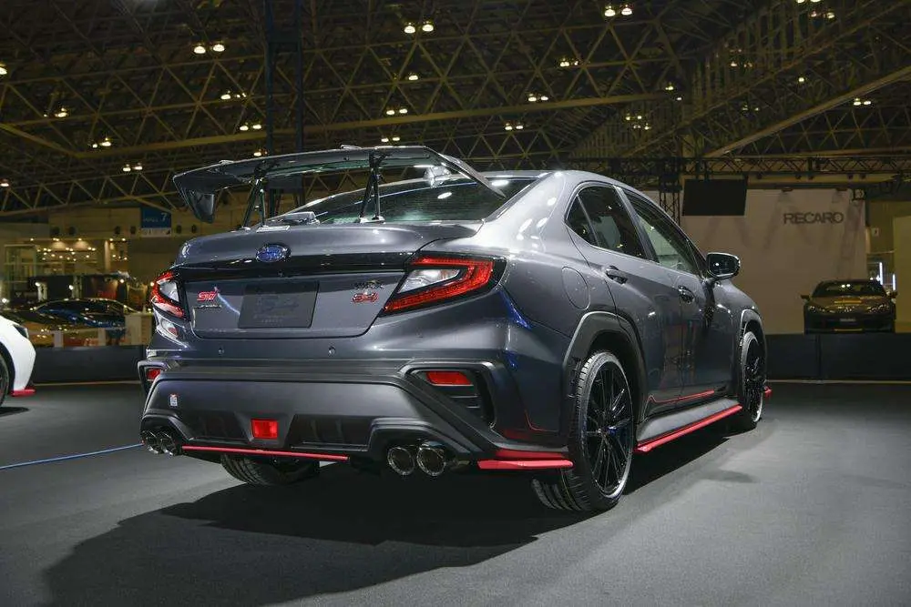 Parte Trasera Subaru WRX STI 2023 Gris