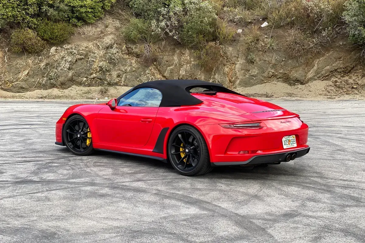 Parte Trasera Porsche 911 Speedster 911 Rojo