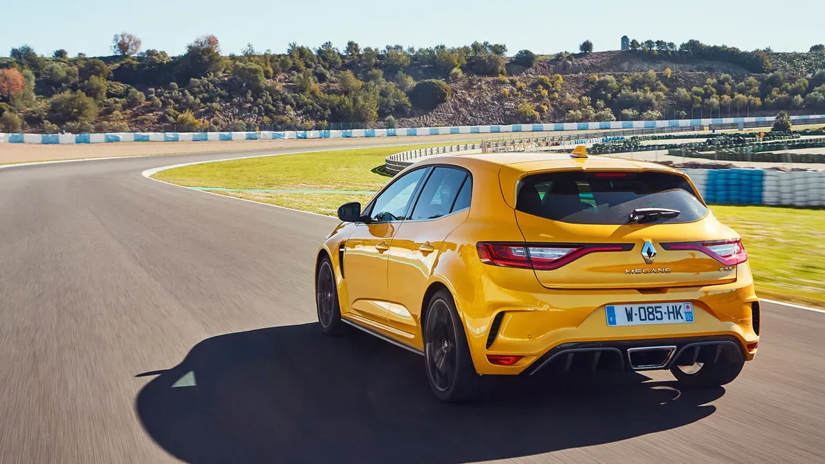 Parte Trasera Renault Megane RS 2018 Amarillo