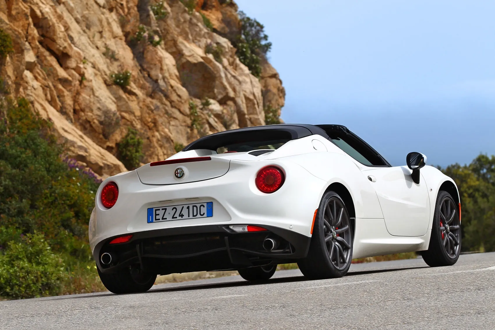 Parte Trasera Alfa Romeo 4C Spider Blanco