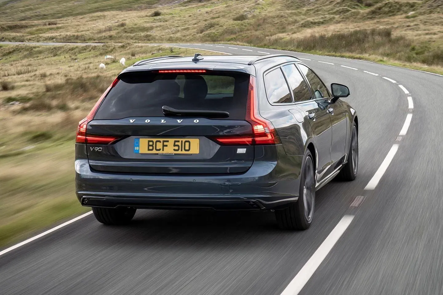 Parte Trasera Volvo V90 Azul