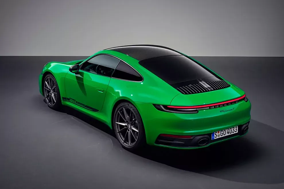 Parte Trasera Porsche 911 Carrera T Verde