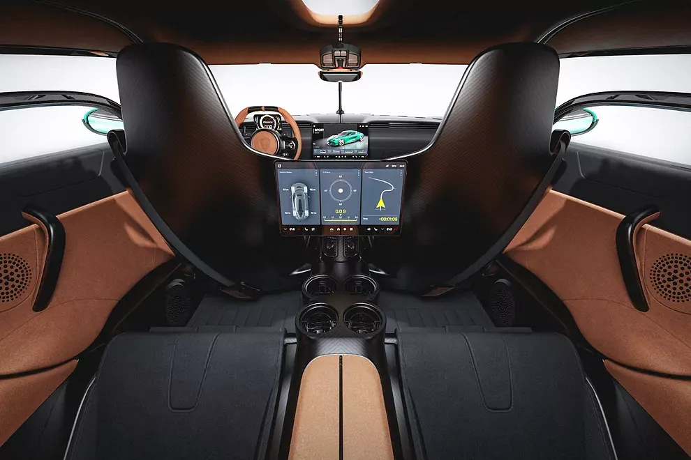 Interior Parte Trasera  Koenigsegg Gemera 