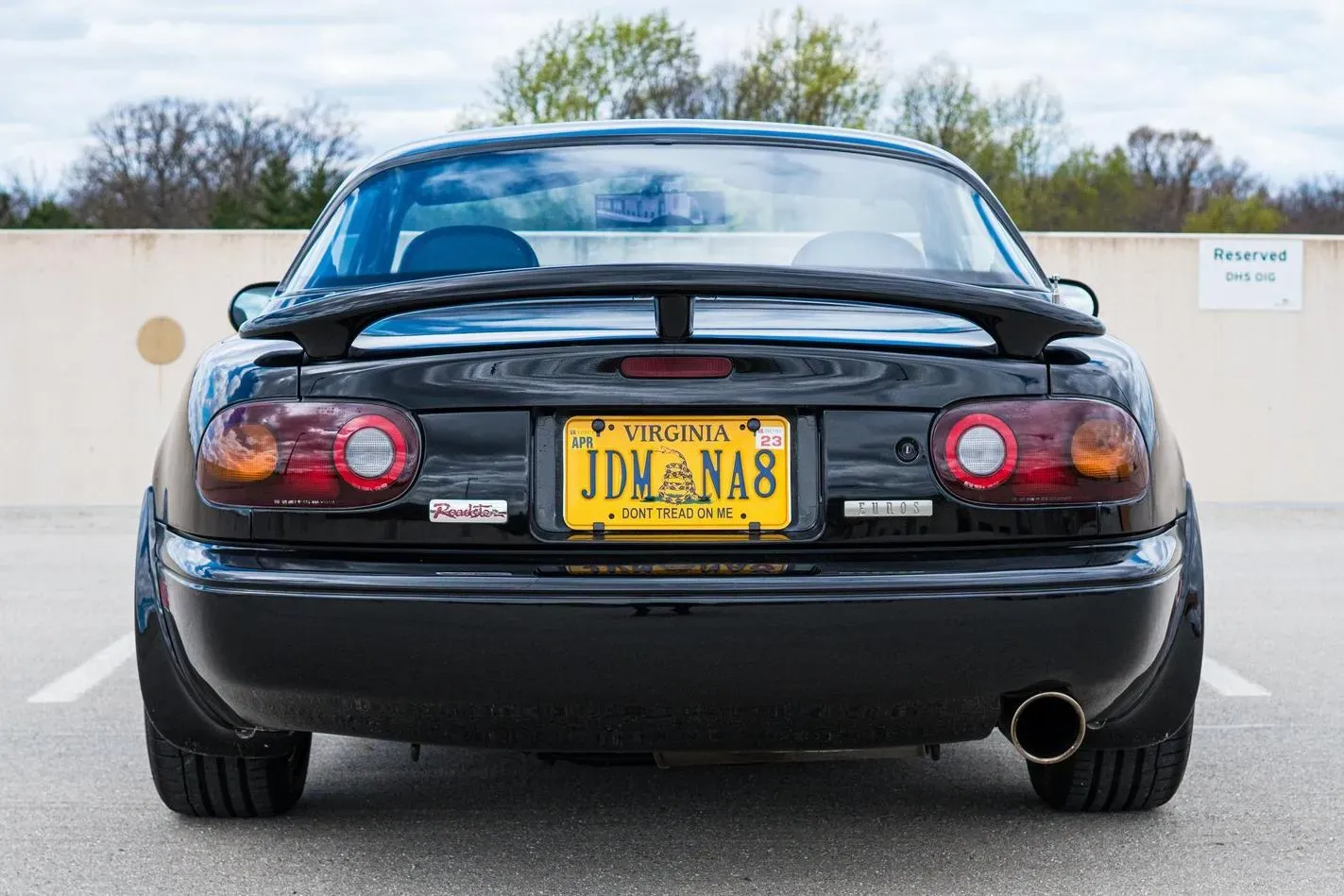 Parte Trasera Mazda Miata Eunos Roadster S Limited 1993 Negro