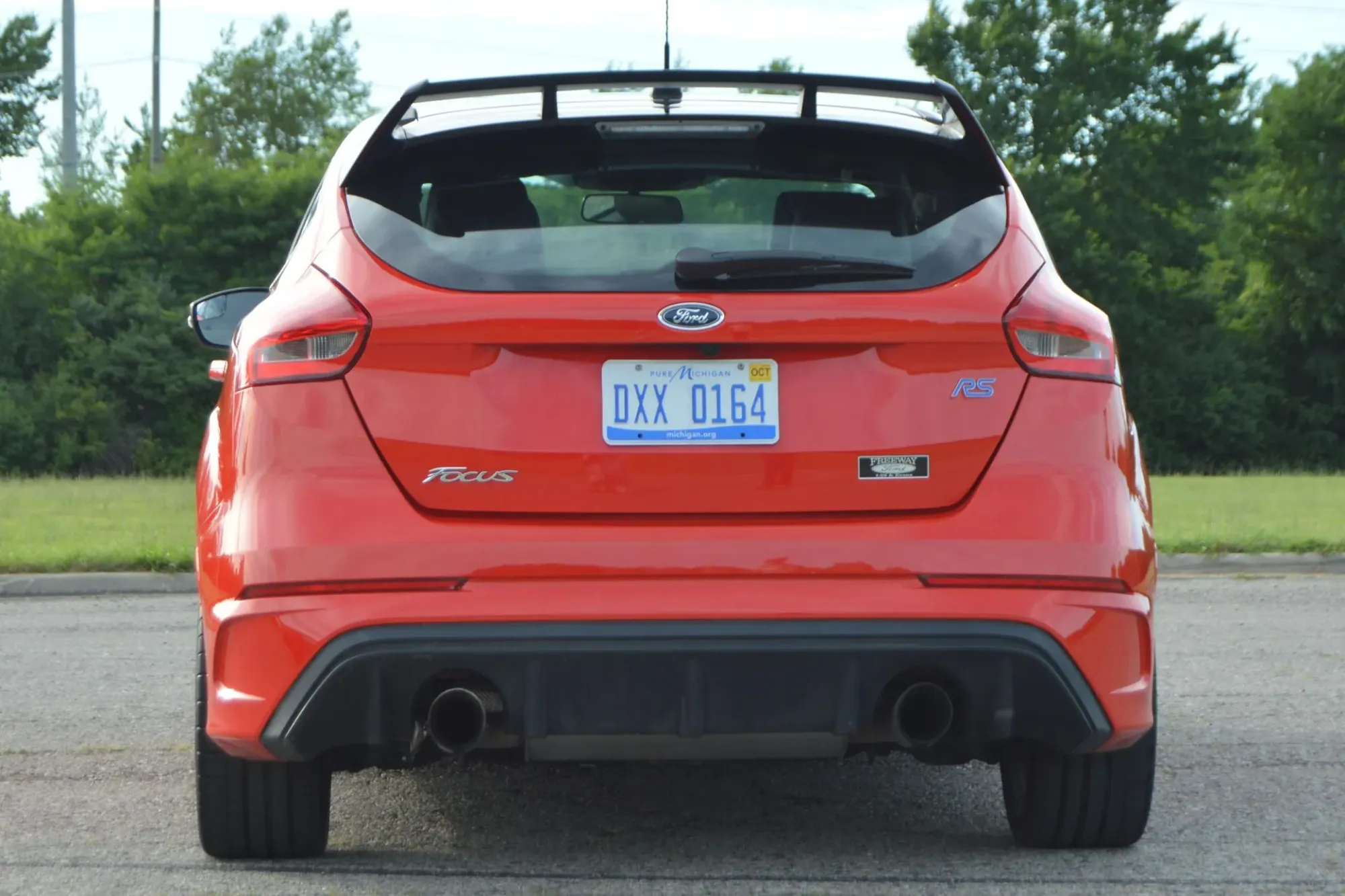 Parte Trasera Ford Focus RS Rojo