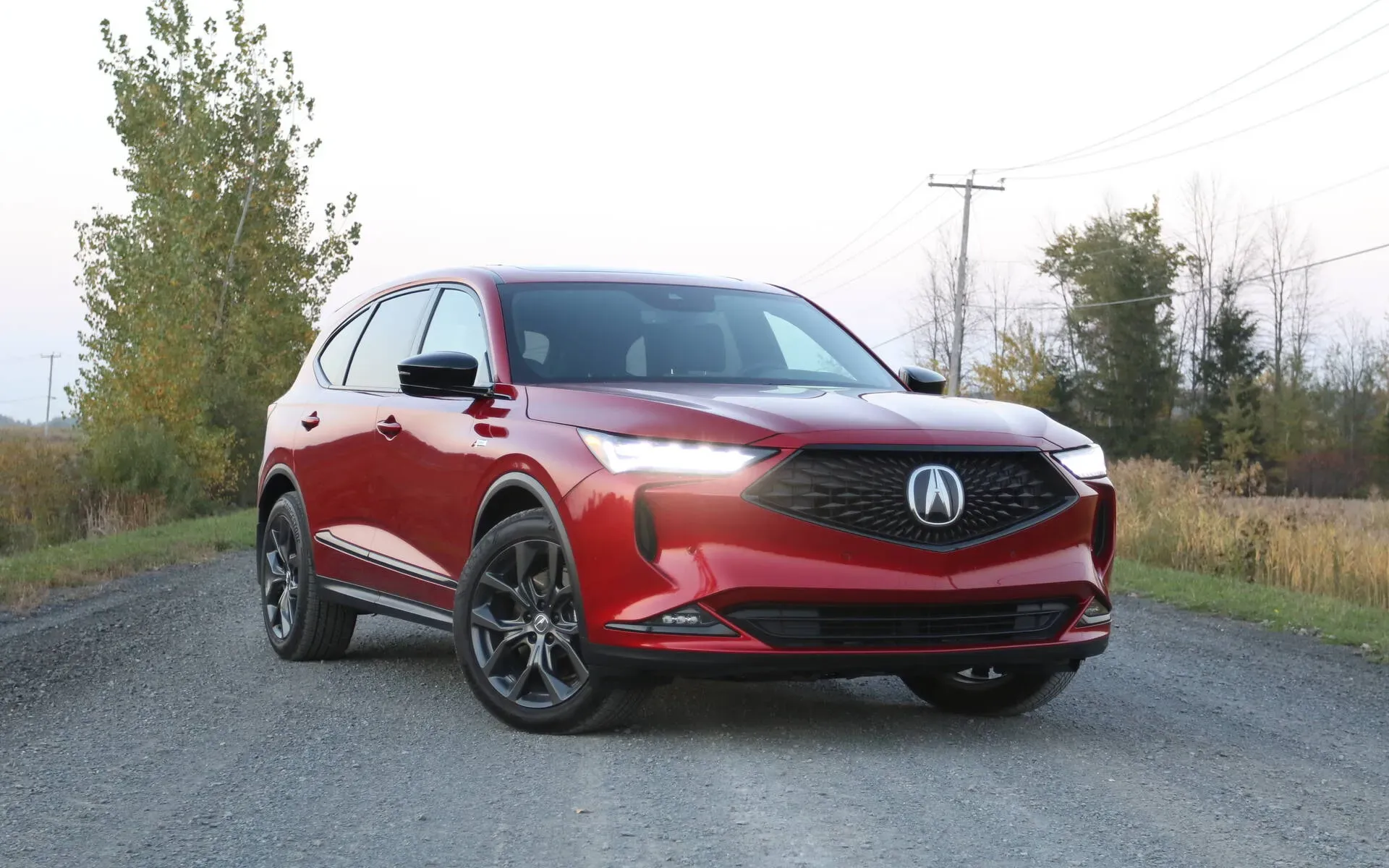 Vehículo Acura Rojo MDX 2024 Elegante